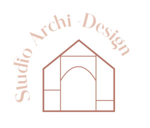 Logo StudioArchiDesign : Maison stylisée avec Traits de plan et Nom de l'agence.