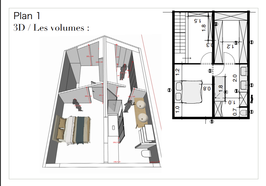 Dossier Personnalisé StudioArchiDesign : Plan d'Aménagement et Vue 3D pour Visualiser les Espaces